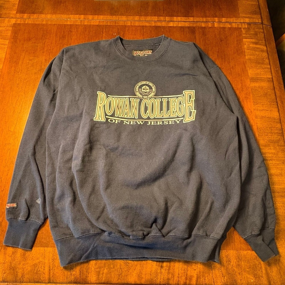 Vintage Jansport Rowan College of New Jersey Crewneck XL
